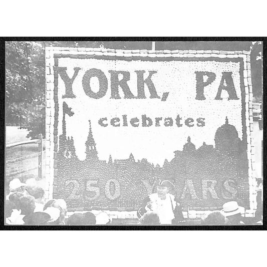 York, PA Postcard Celebrates 250 Years 1741-1991 Doughnut Display UP VGC