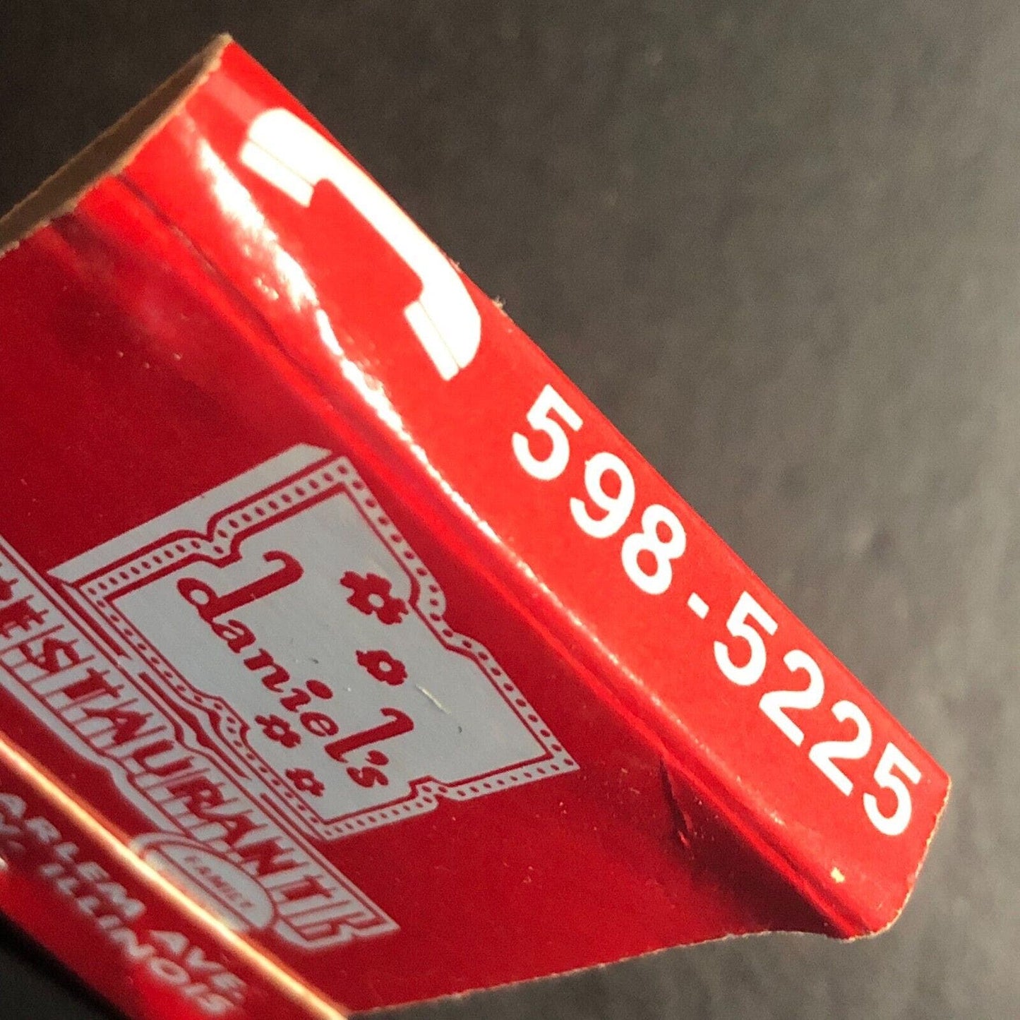 Daniel's Restaurant Bridgeview, IL Full Matchbook c1974-84 VGC