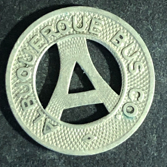 Albuquerque Bus Co. Heart of the Health Country WM Transit Token c1929 16mm