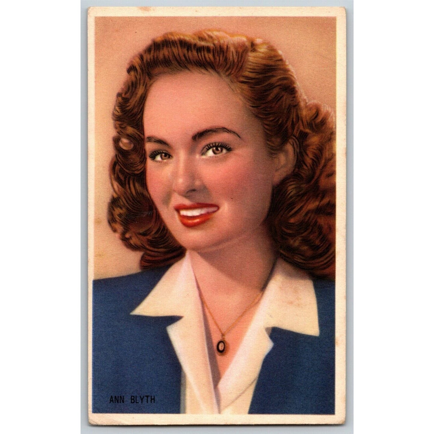 Ann Blyth MGM Postcard-like French Promo Card - Ken Prag Coll. VGC