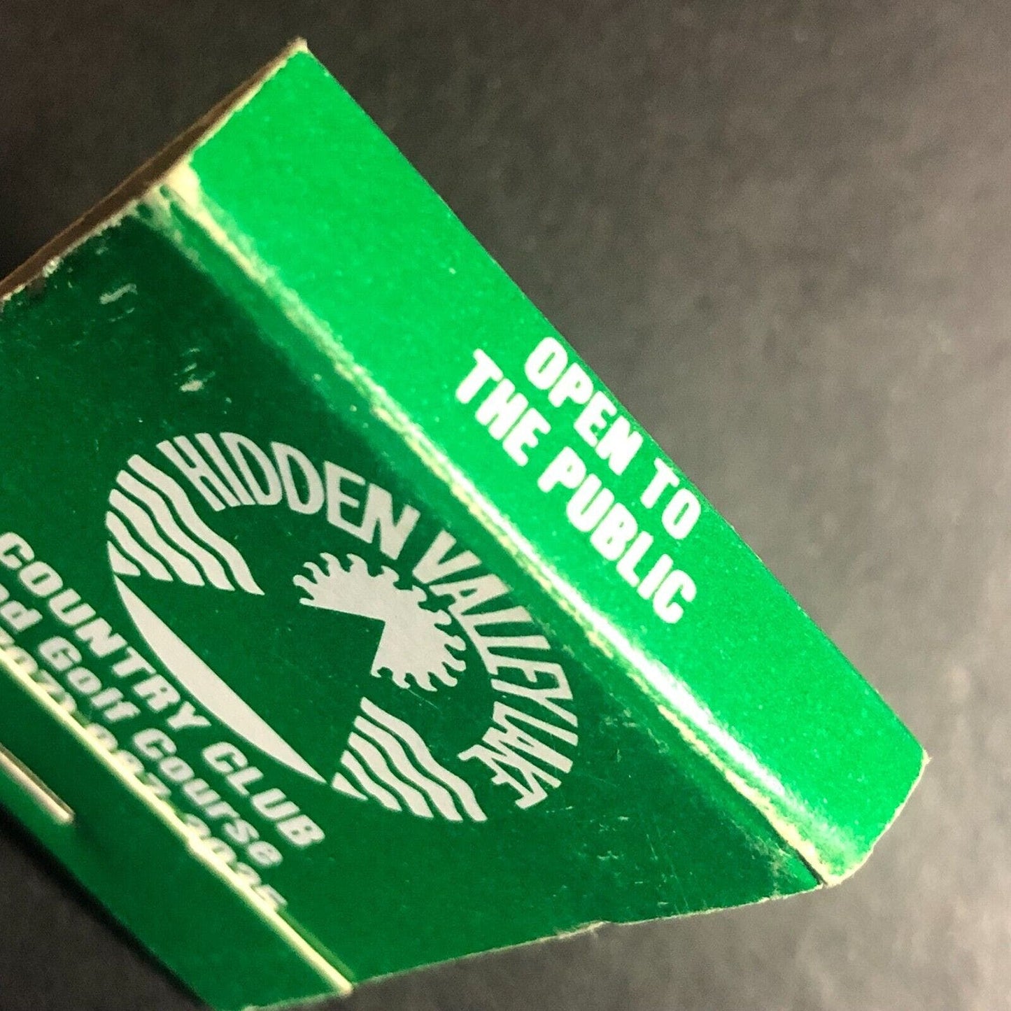 Hidden Valley Lake Country Club Golf Course Near Full Matchbook c1975-85