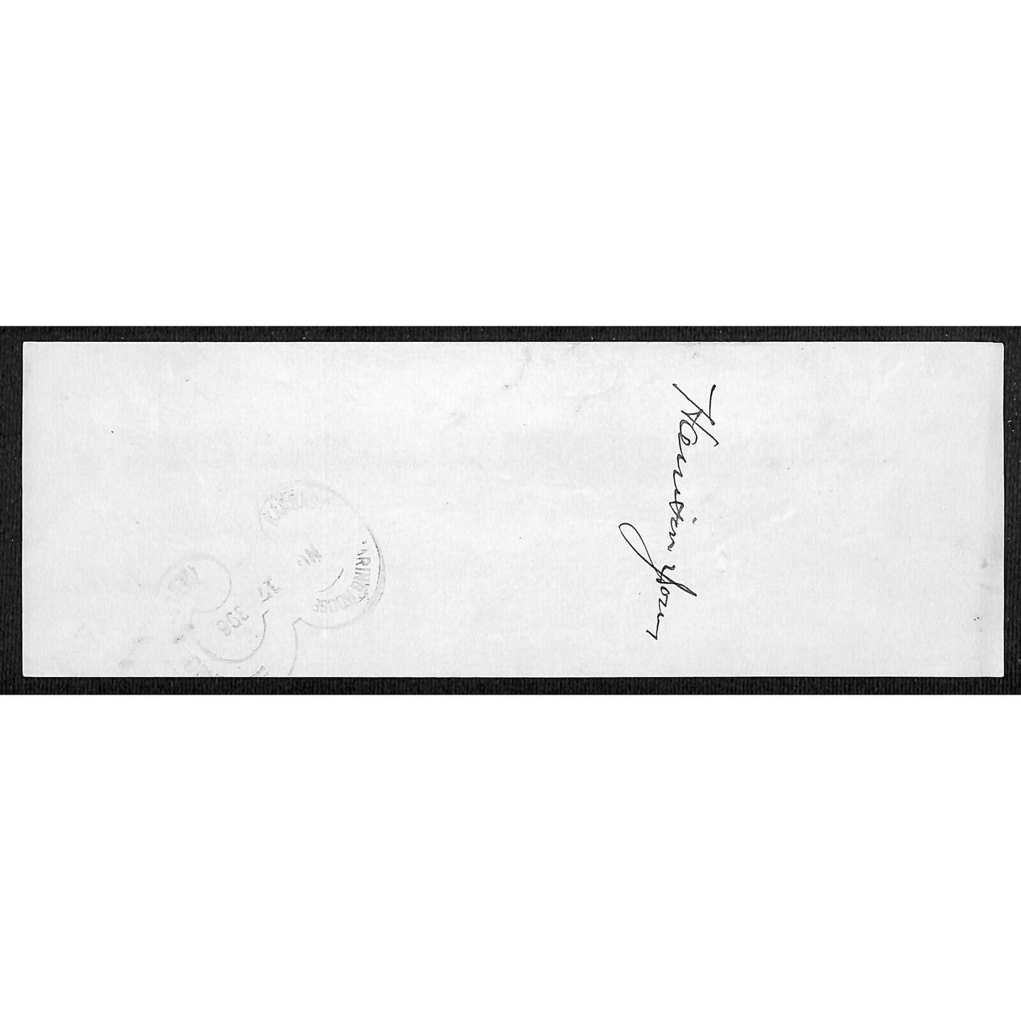 1896 Mechanics Bank of Kansas City, MO Bank Check