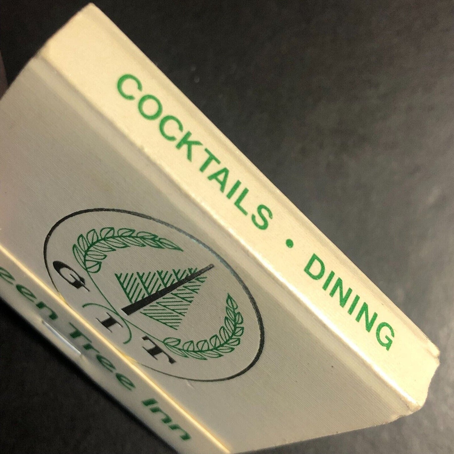 Modesto, CA Green Tree Inn Restaurant Motel Full Matchbook c1975-1985 Scarce