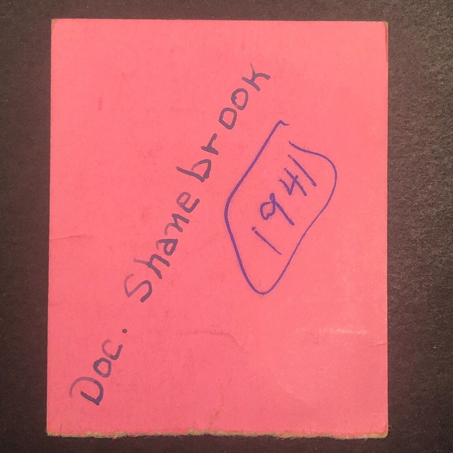 Auto Racing Rain Check Ticket Philadelphia Gardens 10/11 1941 Shanebrook #693