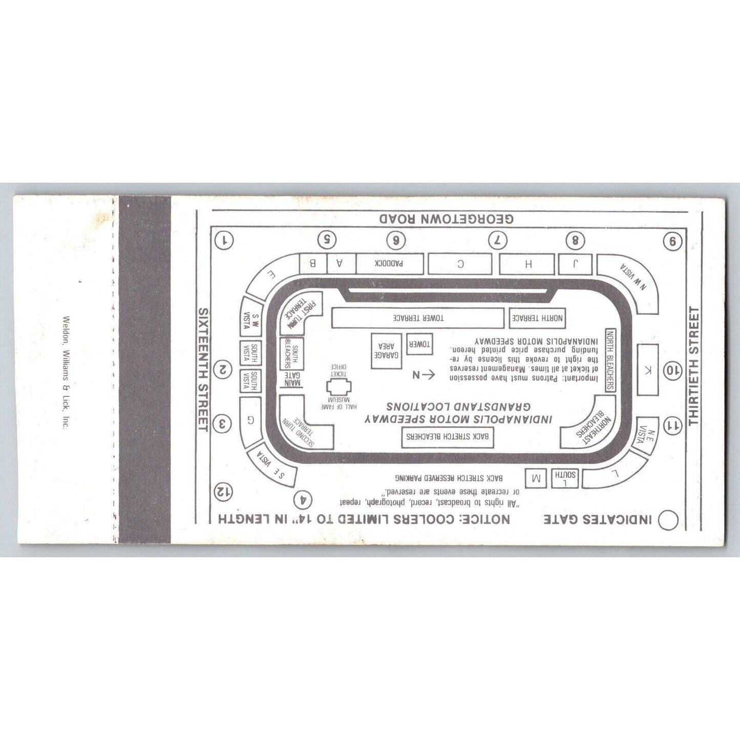 1990 Indianapolis 500 Ticket Stub Racing IMS Emerson Fittipaldi - seat 19
