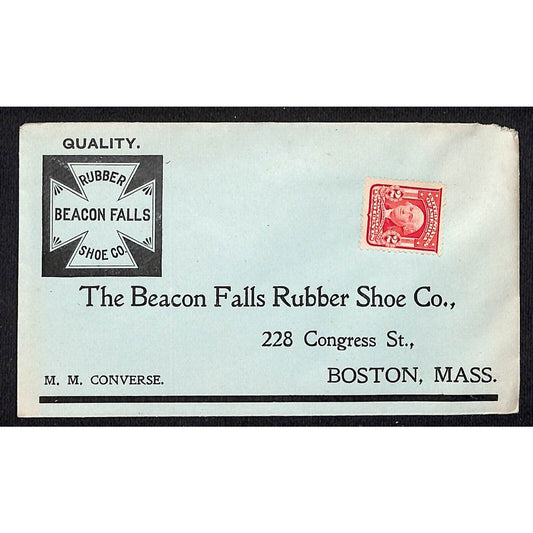 Boston, MA c1900 Beacon Falls Rubber Shoe Co. Maltese Cross - Cover Only VTC