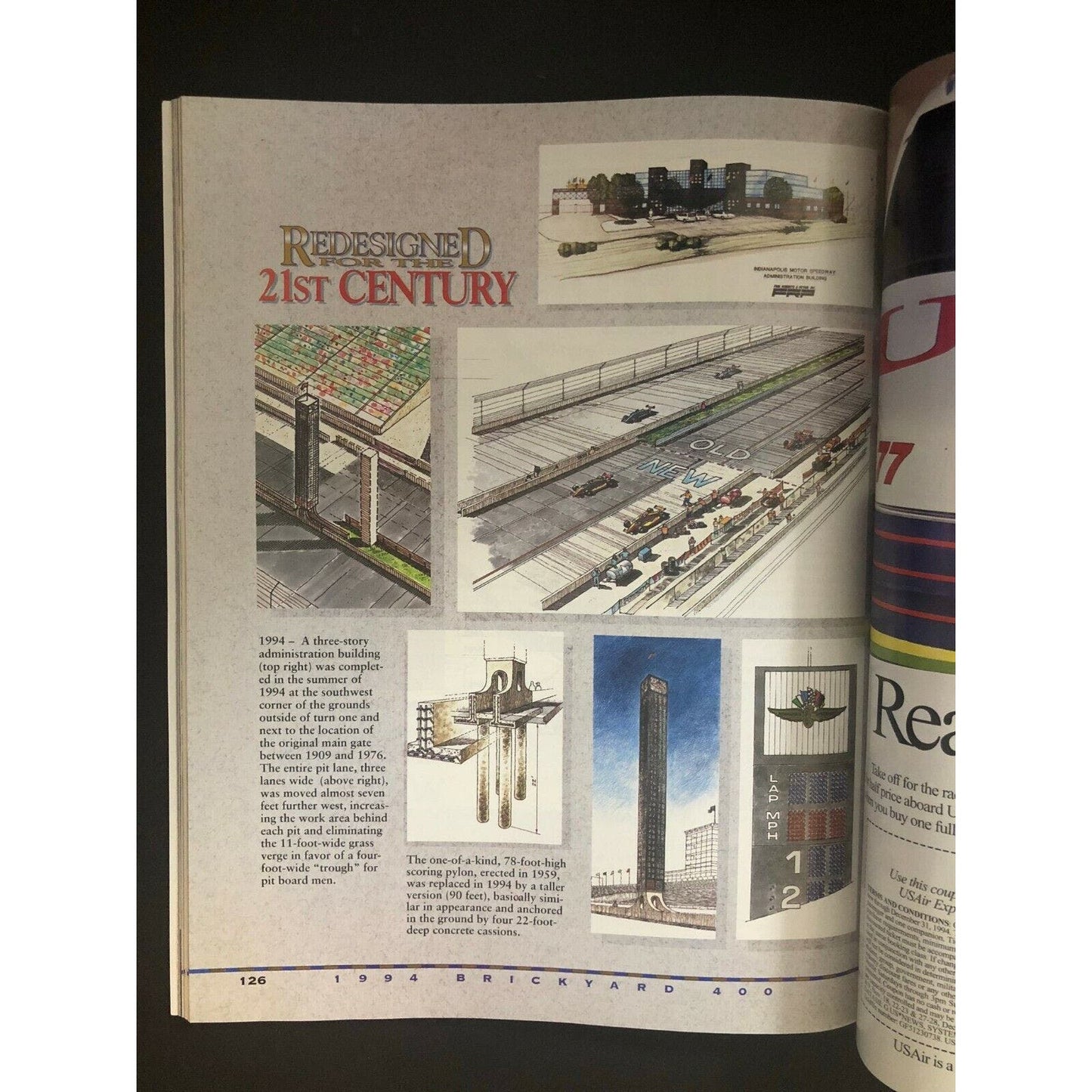 Indy / Indianapolis 500 IMS Inaugural Race Program - VGC 189 pgs.