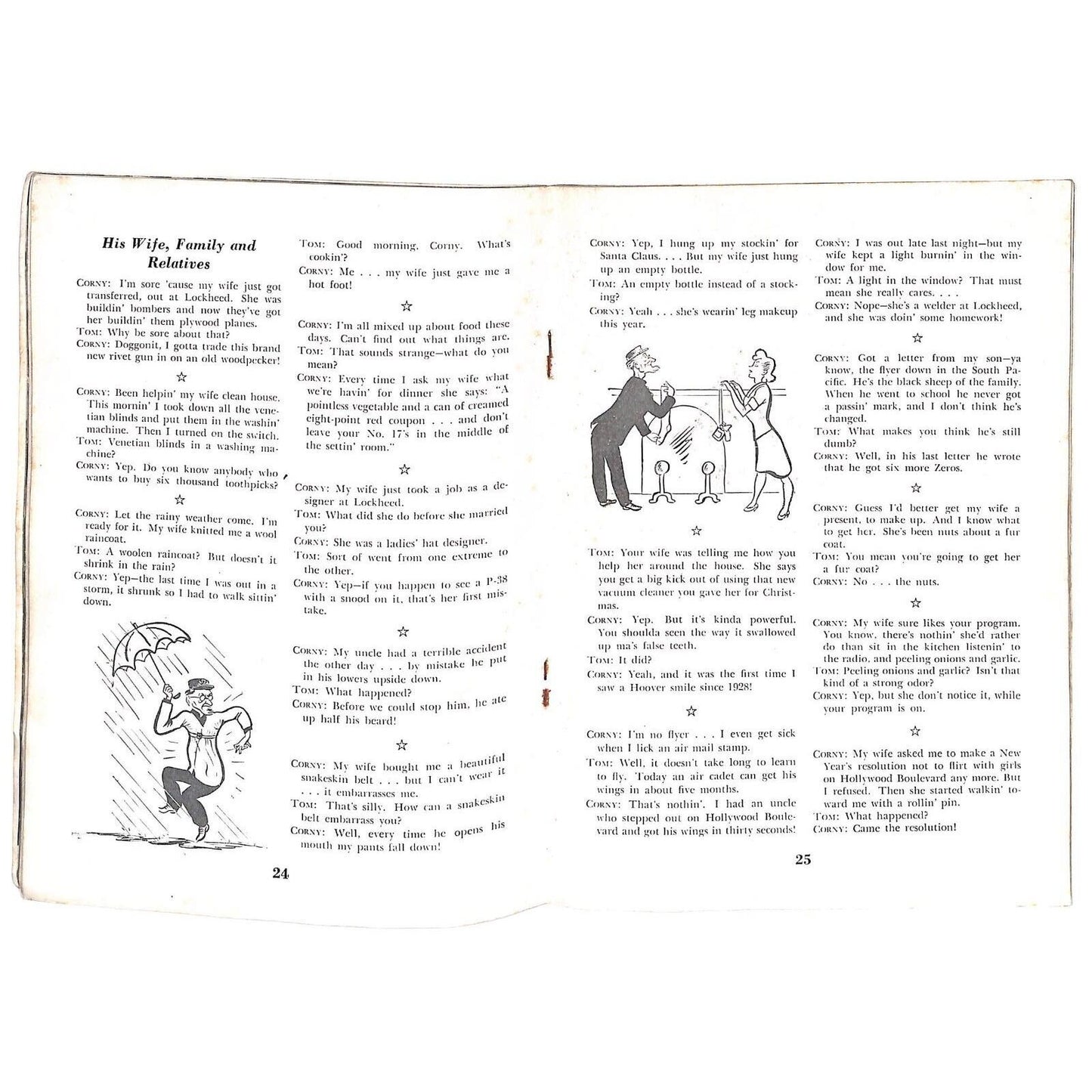 Kellogg's "200,000 for Breakfast" Tom Breneman Celebrity Comedy Booklet 1943 44p