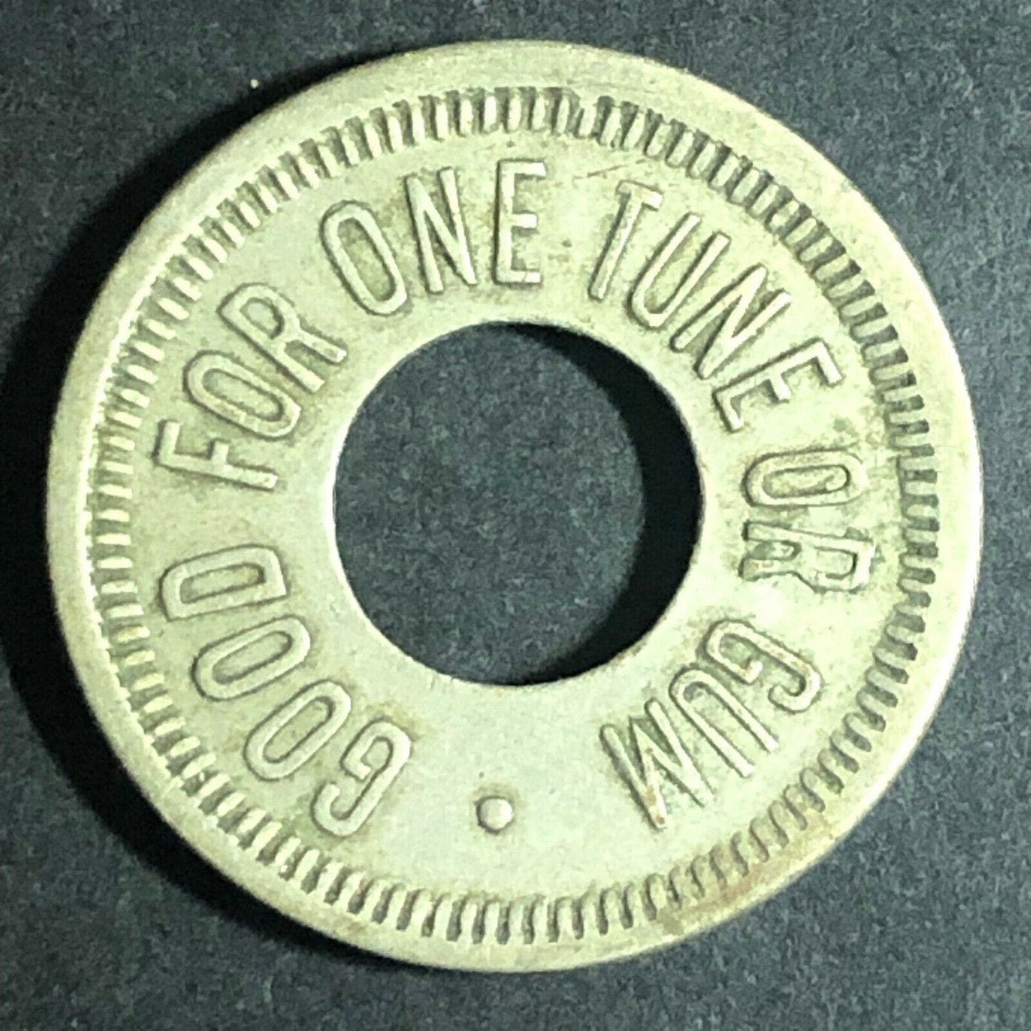 Vintage 21mm Brass Silver King Novelty Co. Indianapolis, IND "One Tune" Token