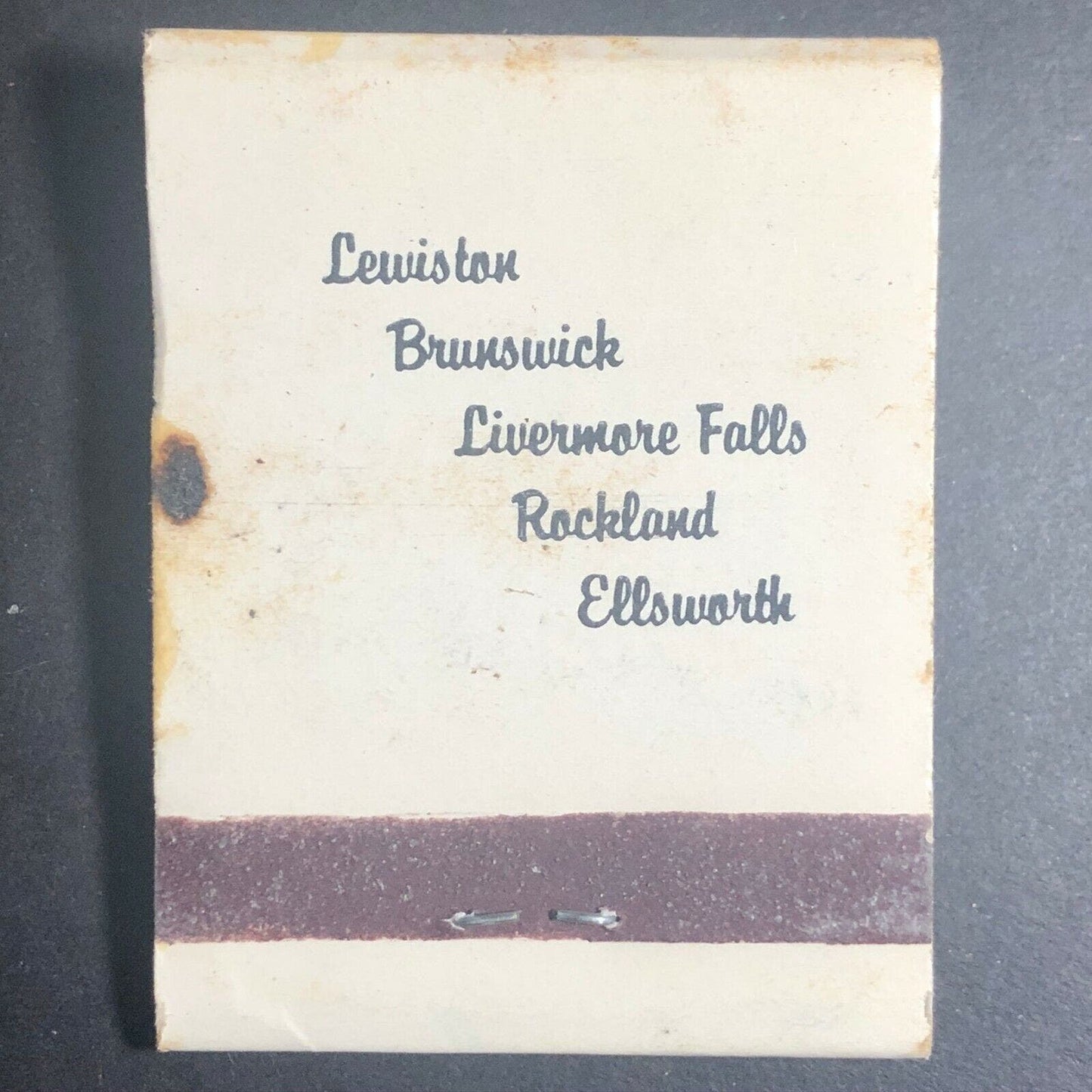 1960's-70's Full Matchbook - "Chuck Wagon Restaurants" Rockland Ellsworth