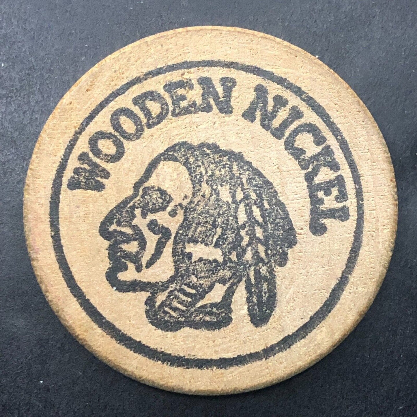 Winthrop, Maine "The Restrike" Wooden Nickel 38mm c1970's