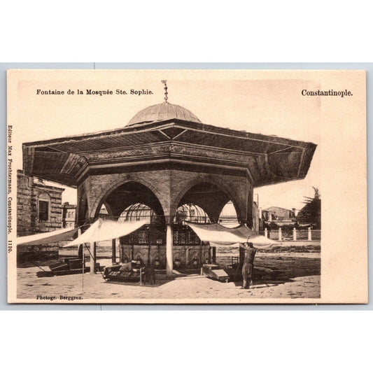 French Postcard Fountain of the Ste. Mosque Constantinople 1901-1907 NP VGC
