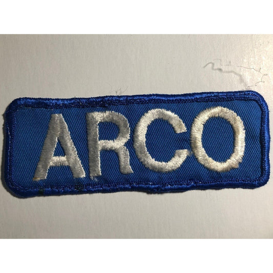 ARCO Atlantic Richfield Vintage Embroidered Patch c1970's-80's 1 1/2" x 4"