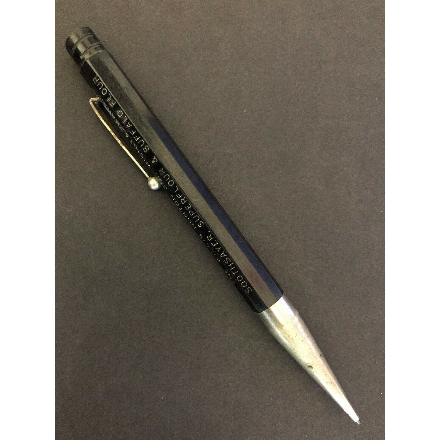 c1940's-50's "Willis Norton Co. Wichita, KS" Soothsayer Flour Adv. Mech. Pencil