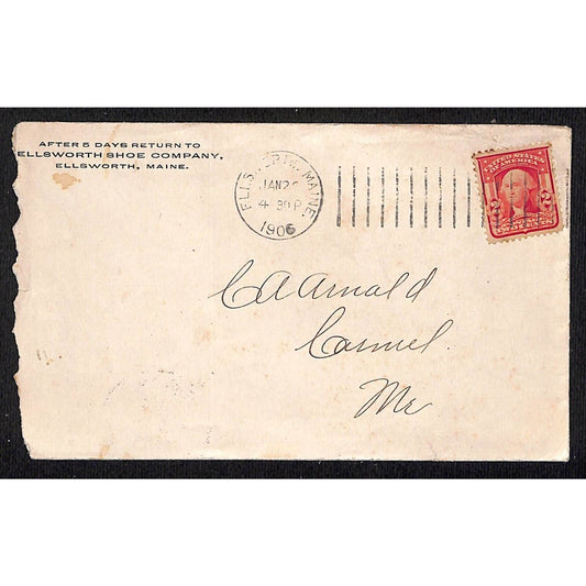 Ellsworth Shoe Company Maine 1906 - Cover Only