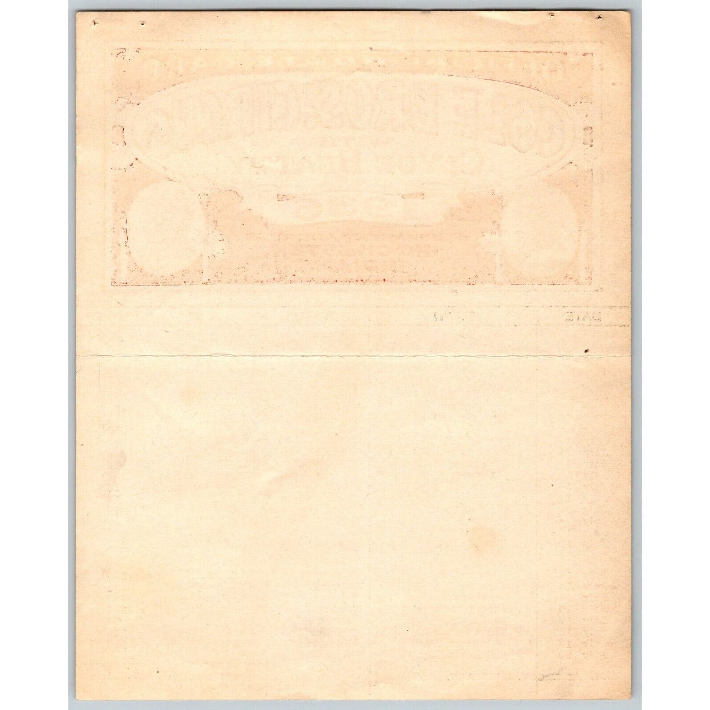1936 Cole Bros with Clyde Beatty Circus Route Card IN IL IA MO KS OK