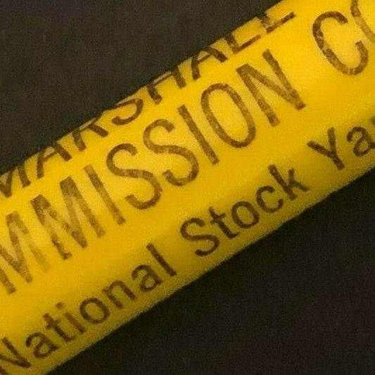 c1930's-40's "Marshall Livestock National Stock Yards. IL" Adv. Bullet Pencil