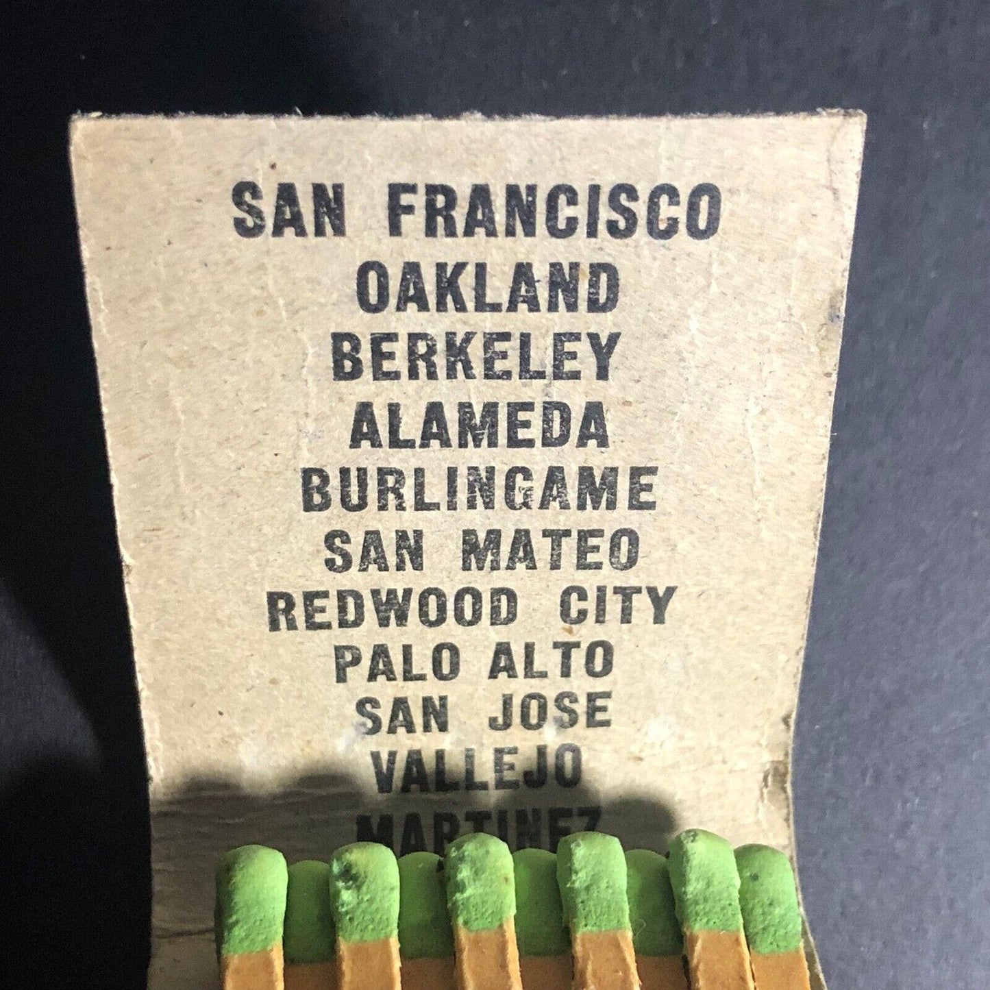 Alhambra Pure Spring Water California Matchbook c1940's 20-Str VGC Very Scarce