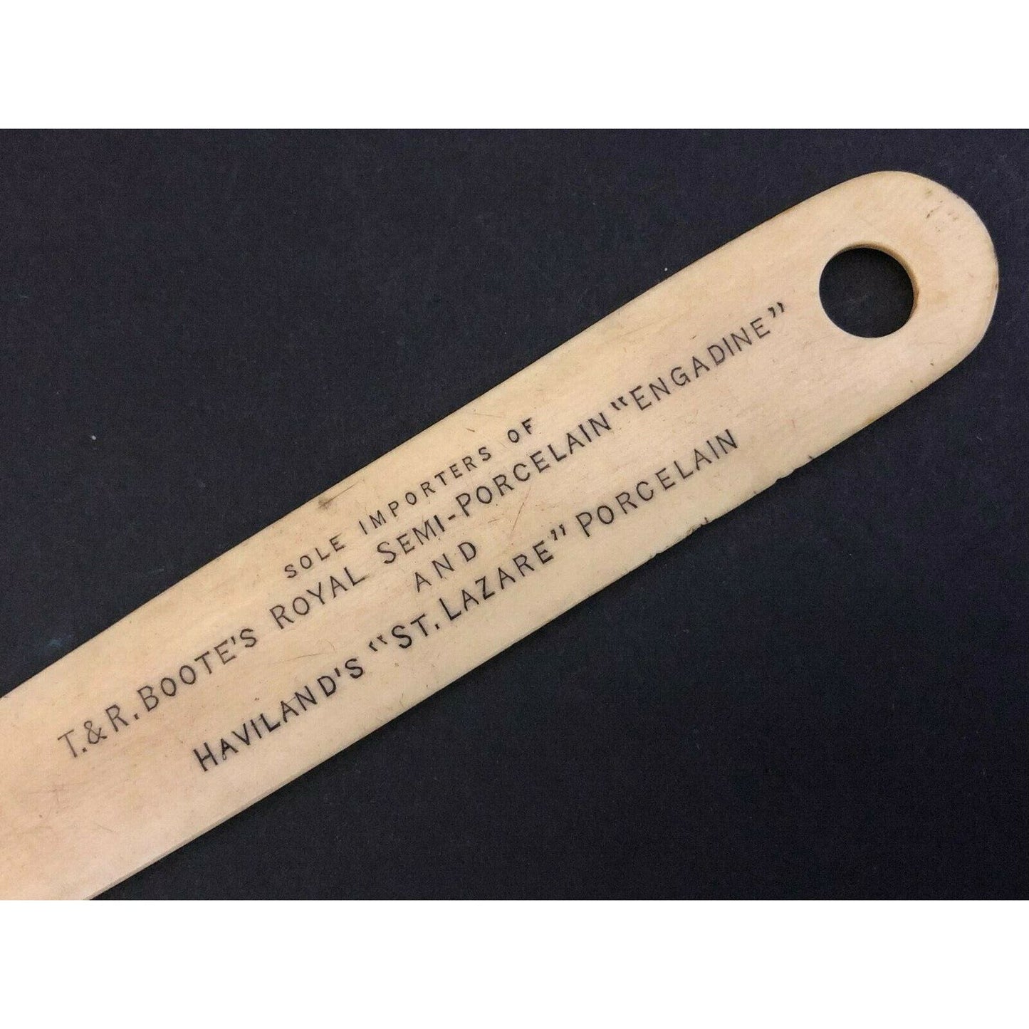 c1895-1905 7.25" Mc Duffee & Stratton Co Boston Adv. Celluloid Letter Opener