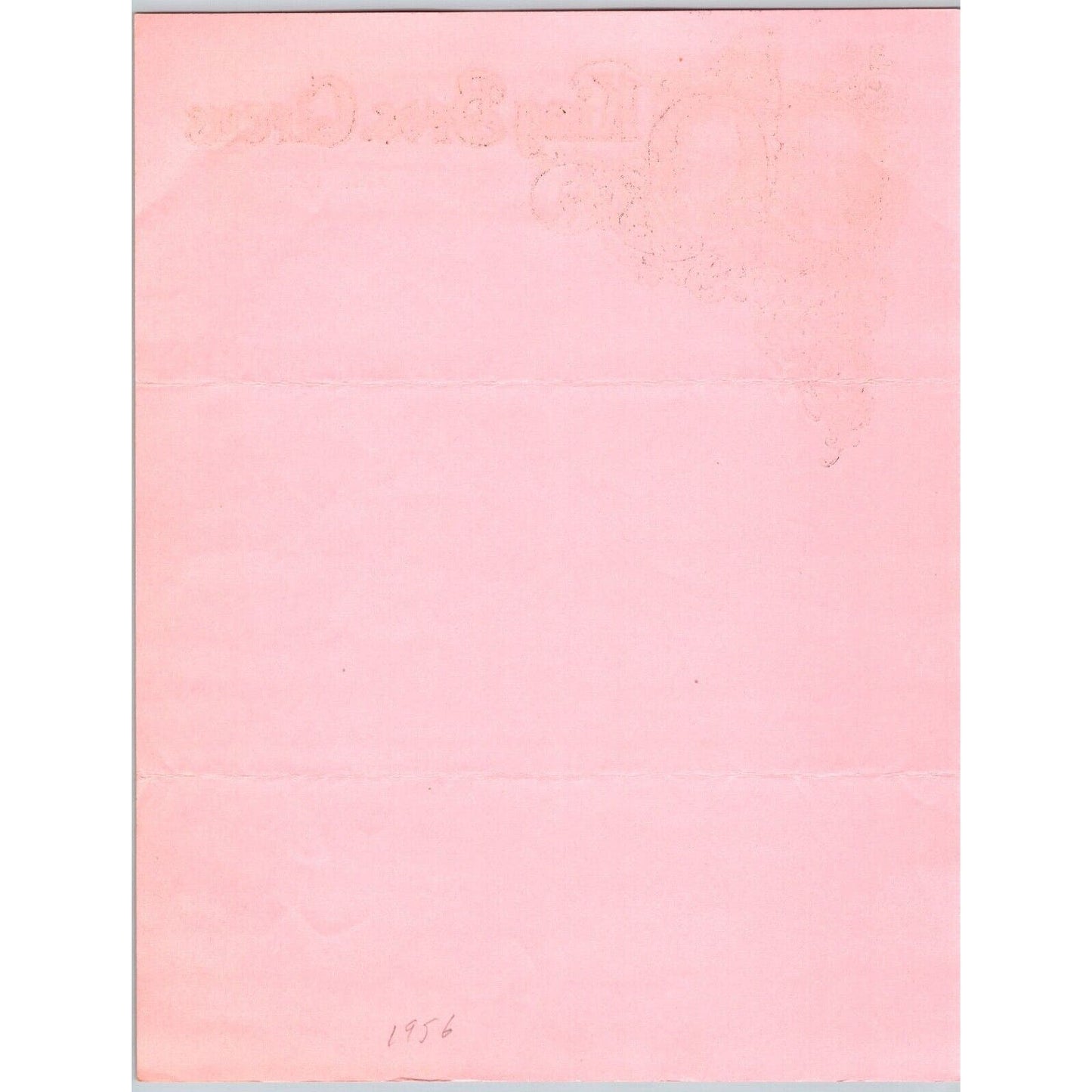 King Bros. Circus Letterhead Cincinnati Lion Tiger Gold Ink c1956