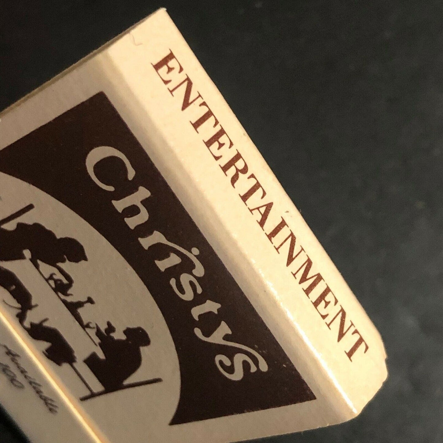 Vintage c1970's-80's Full Matchbook - "Christy's" Restaurant Lounge Glenview, IL