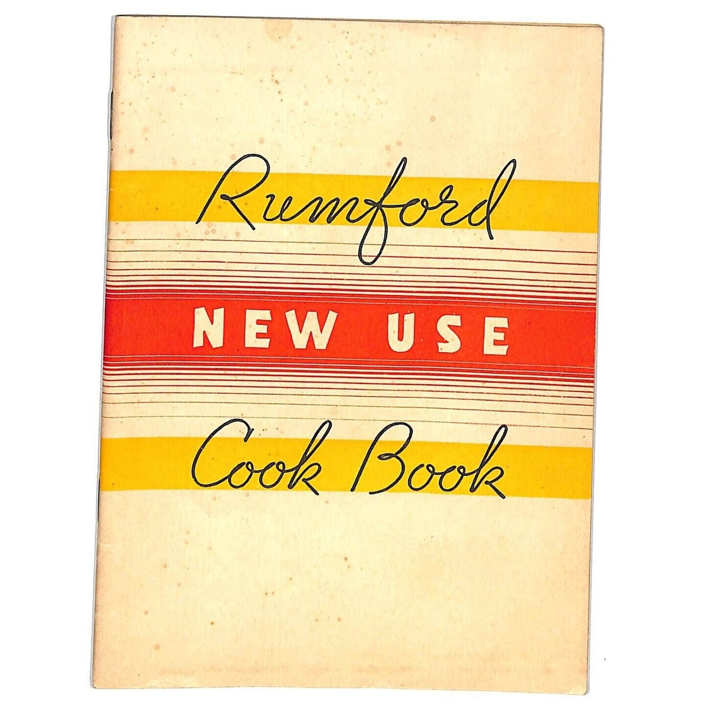 Rumford Baking Soda "New Use Cook Book" Booklet 32pp 1935