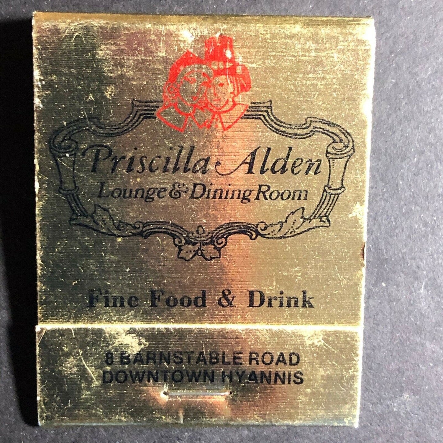 Vintage 1970's-80's Full Matchbook Priscilla Alden Restaurant - Cape Cod Hyannis