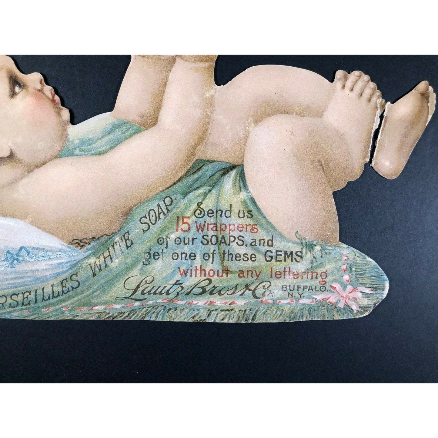 Group of 4 Large Trade Card / Calendar / Advertising 1910 Colorful Die Cuts