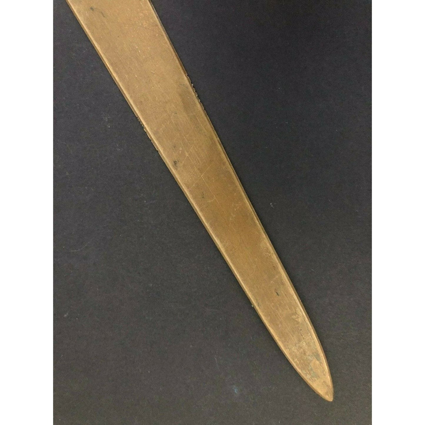 c1920' 8 1/2" Metropolitan Life Insurance Metal Brass Advertising Letter Opener