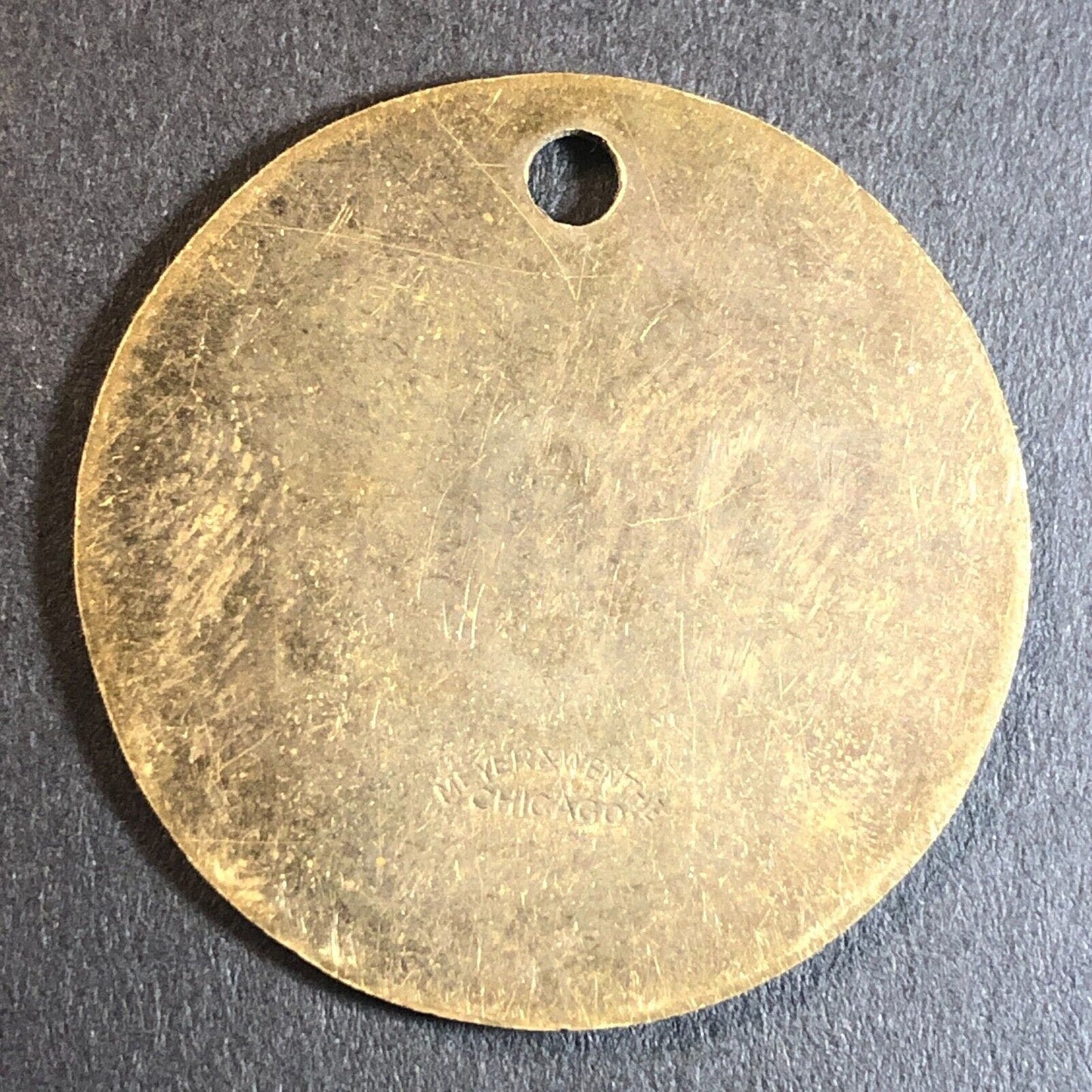 Anaconda Copper Mining Co. Bonner, MT Saw Mill Brass Tool Check Tag 32.5mm #294