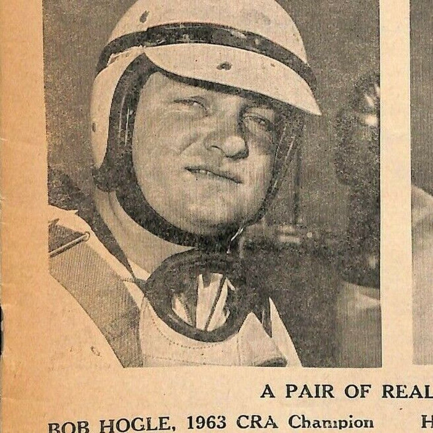 Scarce c1965-66 California Auto Racing CRA Program Big Car El Centro 16pp.Hogle