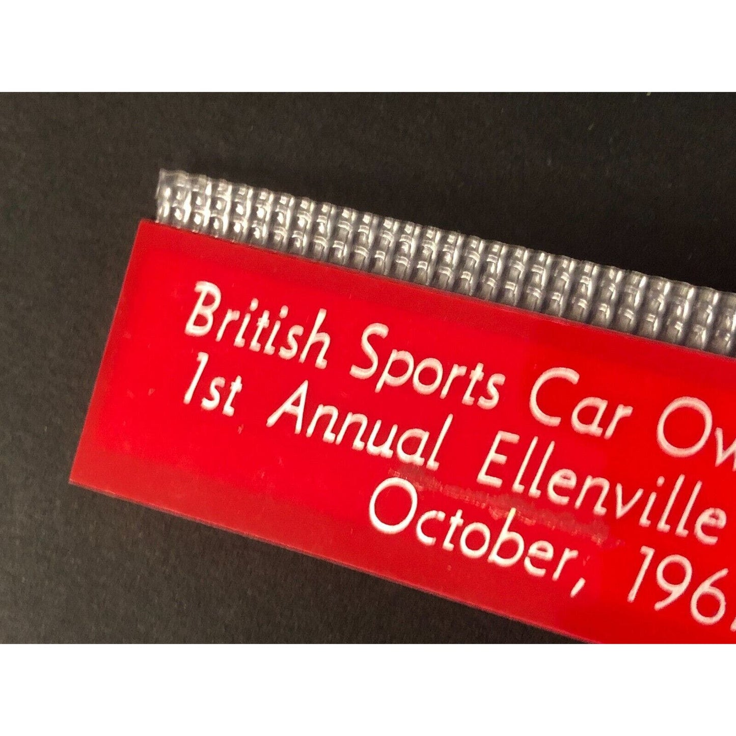 BSCOA 1st Annual Ellenville Hillclimb October 1961 Auto Racing Wall Plaque
