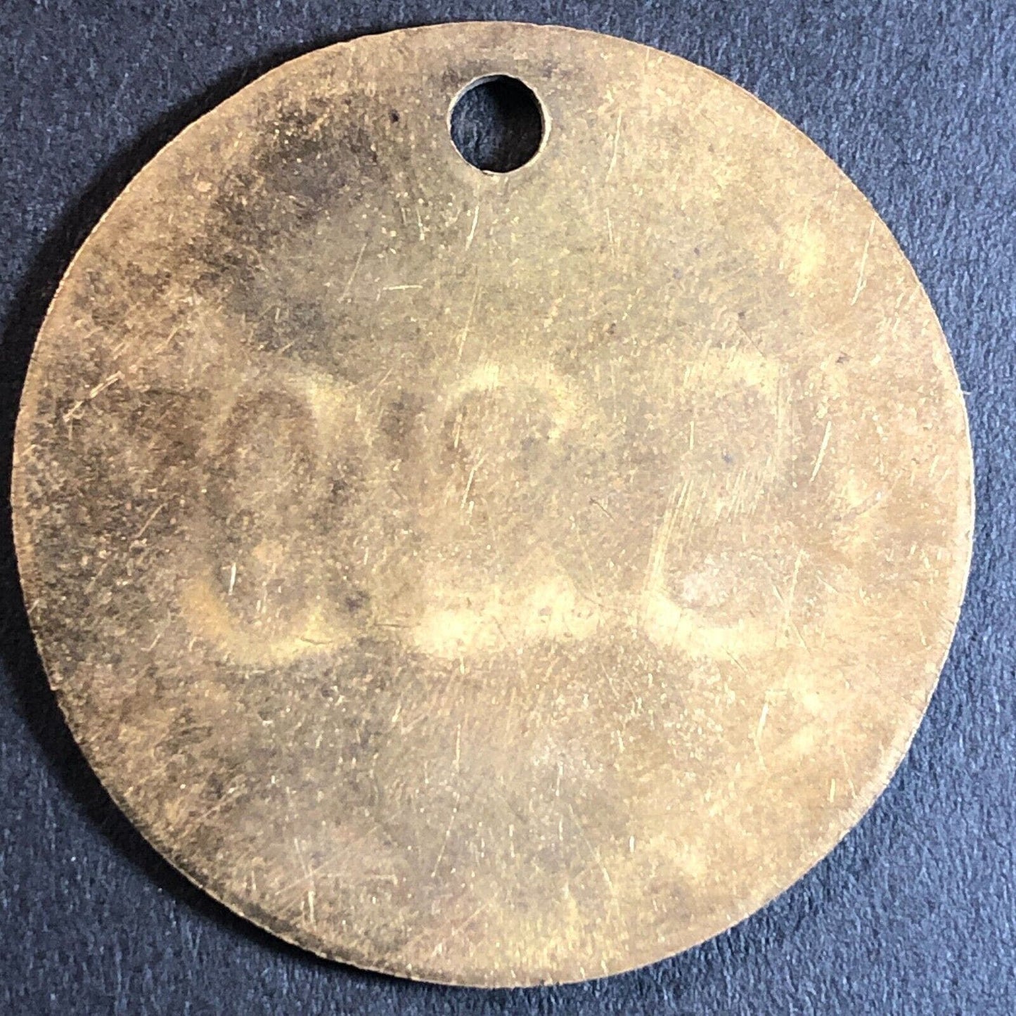 Anaconda Copper Mining Co. Bonner, MT Saw Mill Brass Tool Check Tag 32.5mm #829