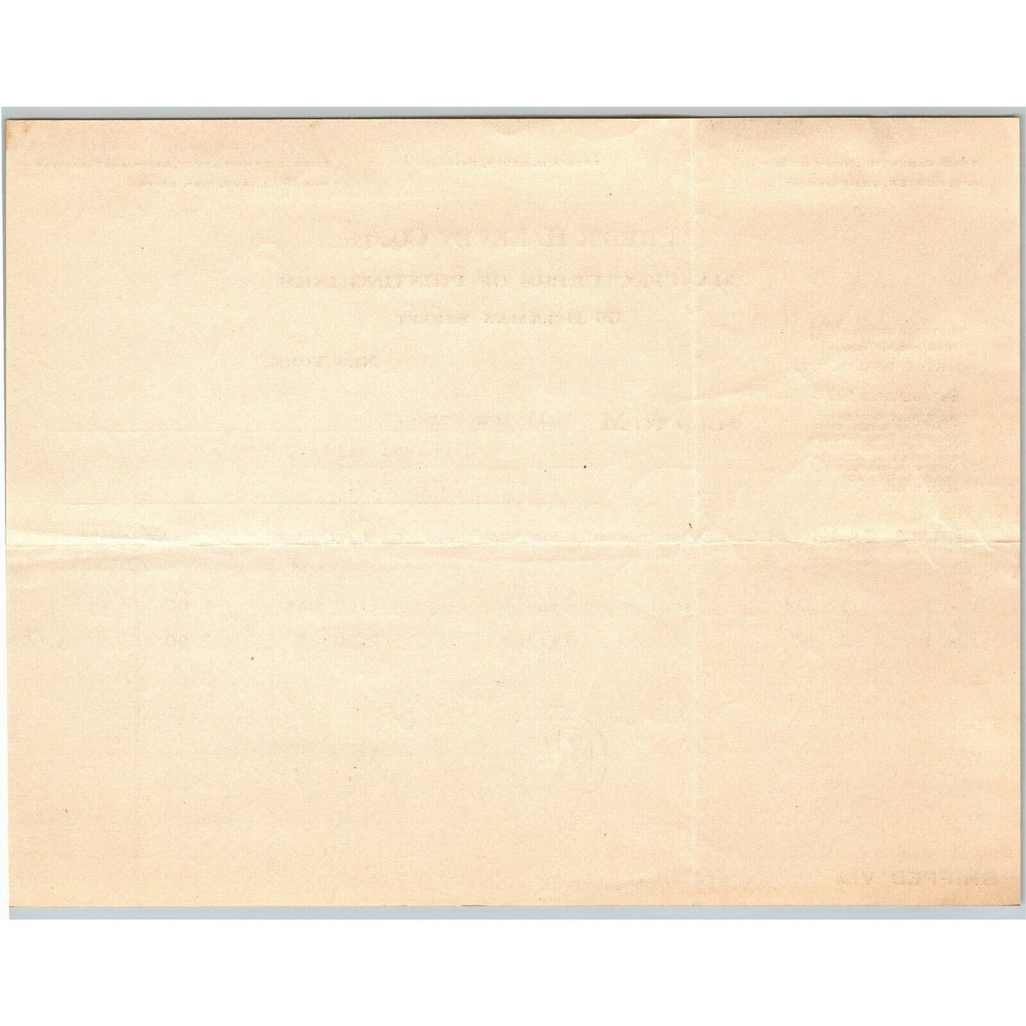 1921 NY, NY Letterhead Frederick H. Levey Co. Printing Inks Beekman Street