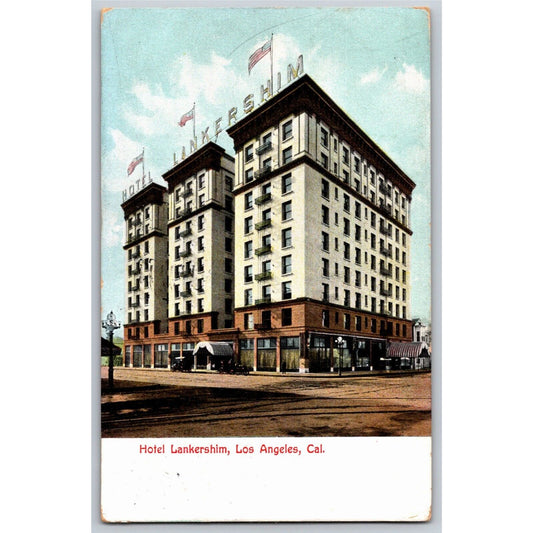 Hotel Lankershim, Los Angeles, Cal Postcard 1907 PM