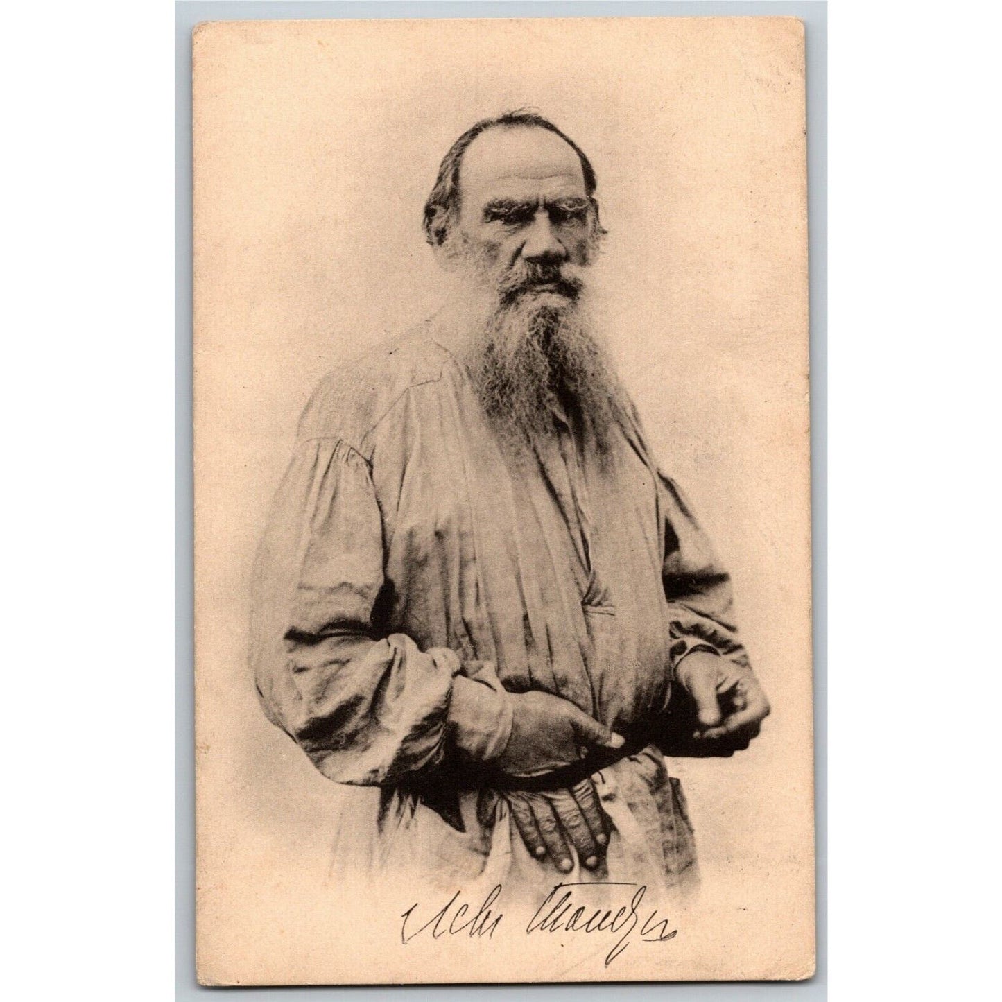 c1906 Vintage Russian Art Postcard Leo Tolstoy (4165)