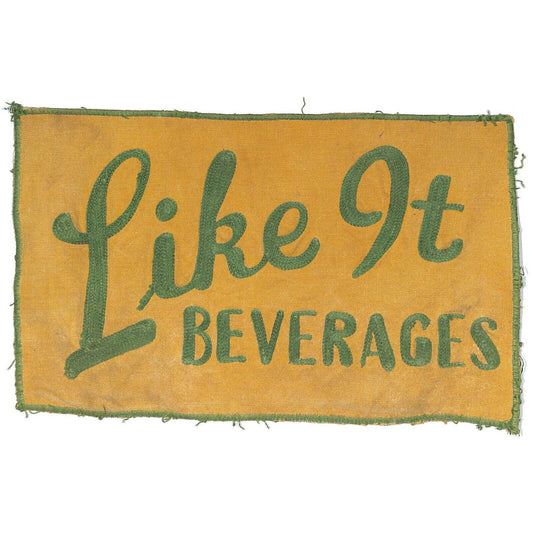 Like It Jahnke’s Beverages Large Embroidered Soda Patch c1940's-50's Very Scarce