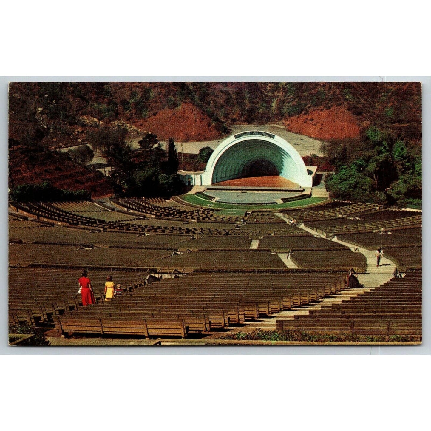Vintage PPC Postcard -- Empty at Day Hollywood Bowl, Los Angeles, Cal