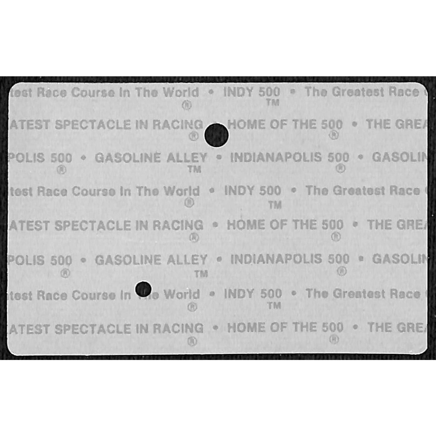 1988 Indy 500 Season Gate / Garage Ticket Pass Card Indianapolis IMS #1748 VGC