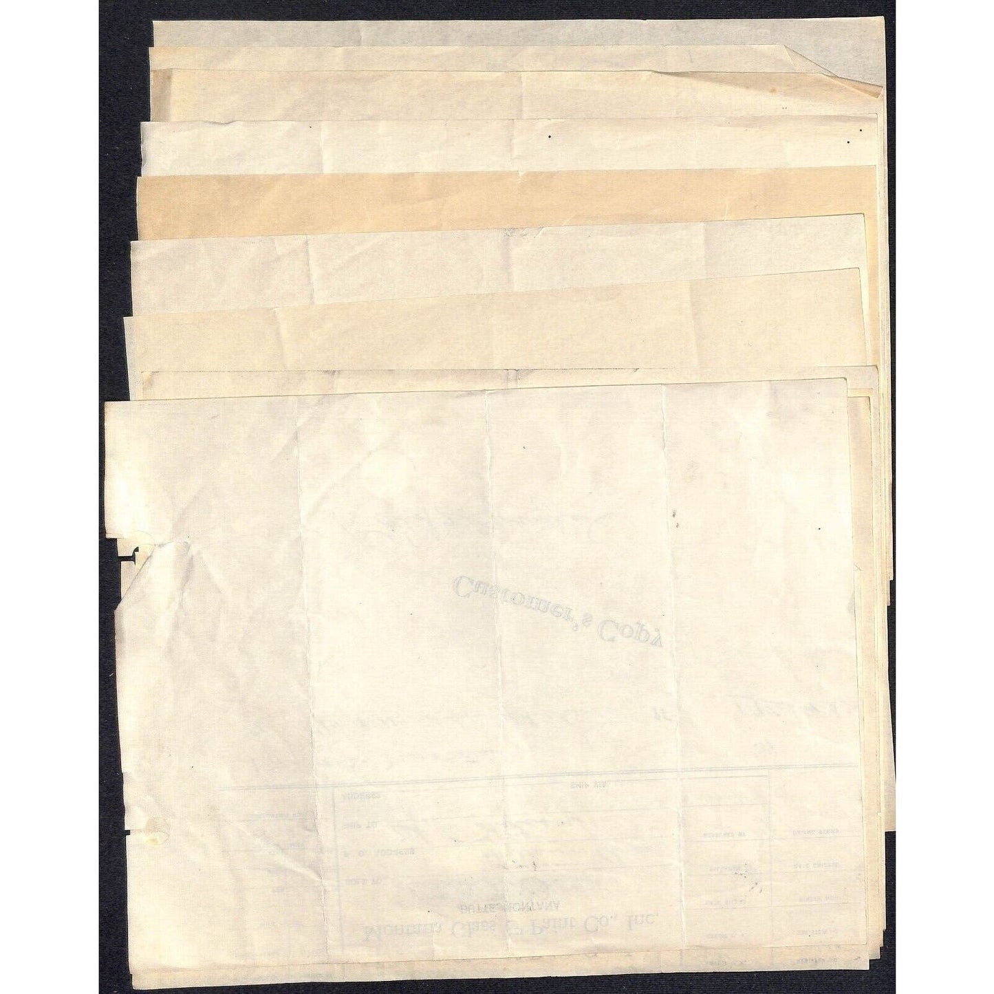 Group of 12 Montana Glass & Paint Co. Butte Montana 1933 Billheads Wilson Drug