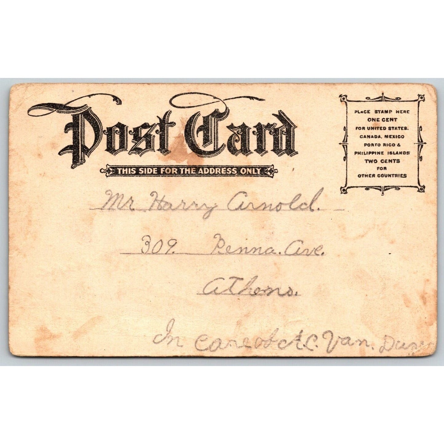 Happy Thought Chewing Tobacco RR Engineer Advertising Postcard UP c1906