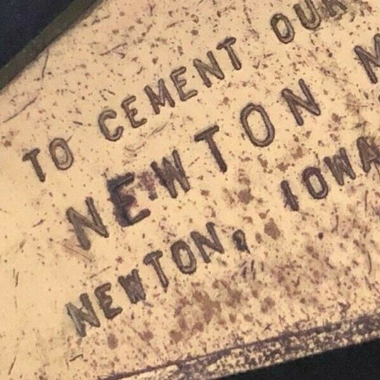 c1940's-50's "Newton Mfg. Co." Iowa Advertising Trowel Letter Opener