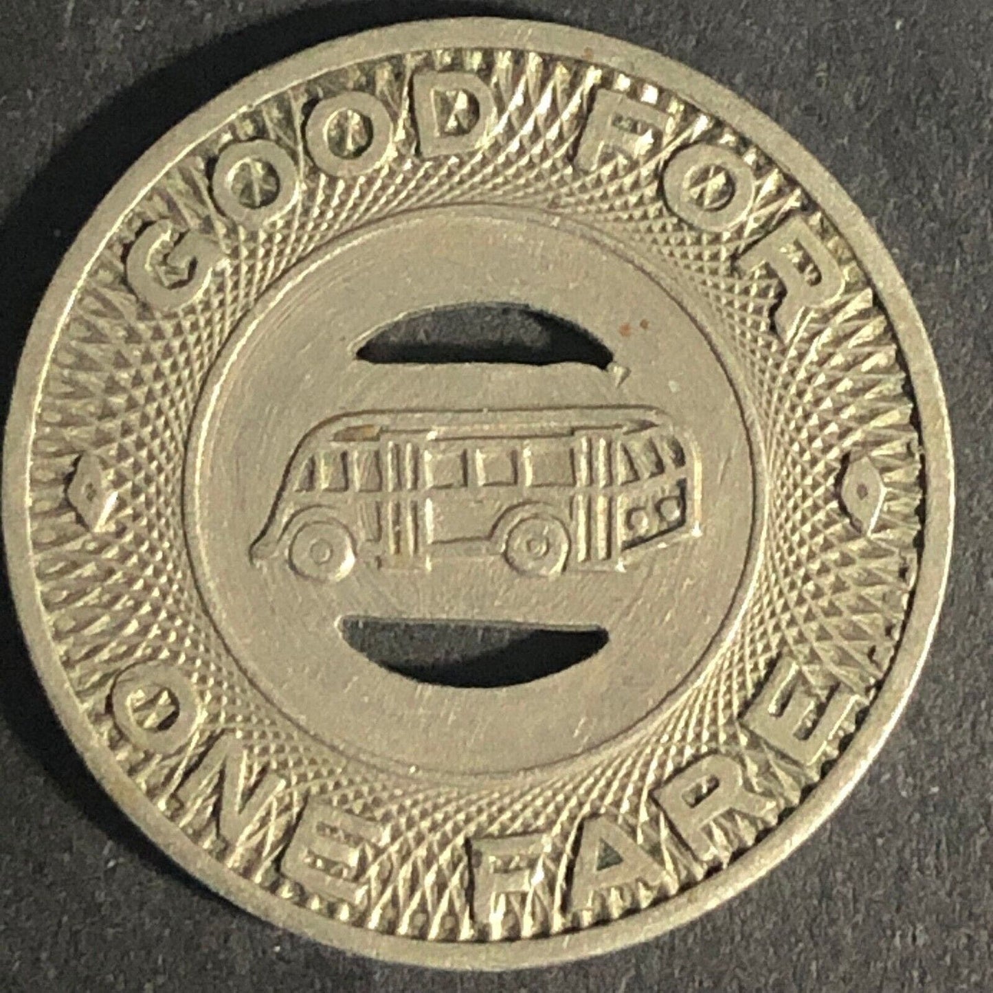 Canton City Lines Inc. G/F One Fare WM Bus Transit Token 22.80mm