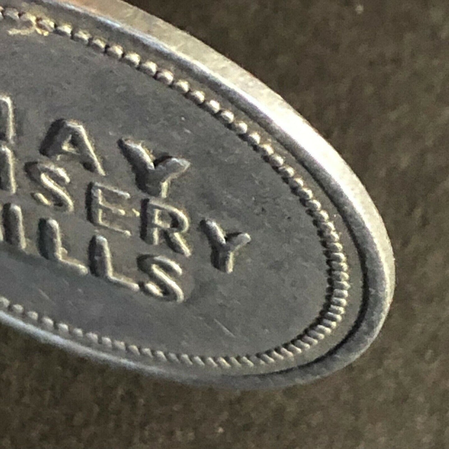 May Hoisery Mills (Nashville, TN) Alum. Token G/F 25c In Trade 28.65 c1918