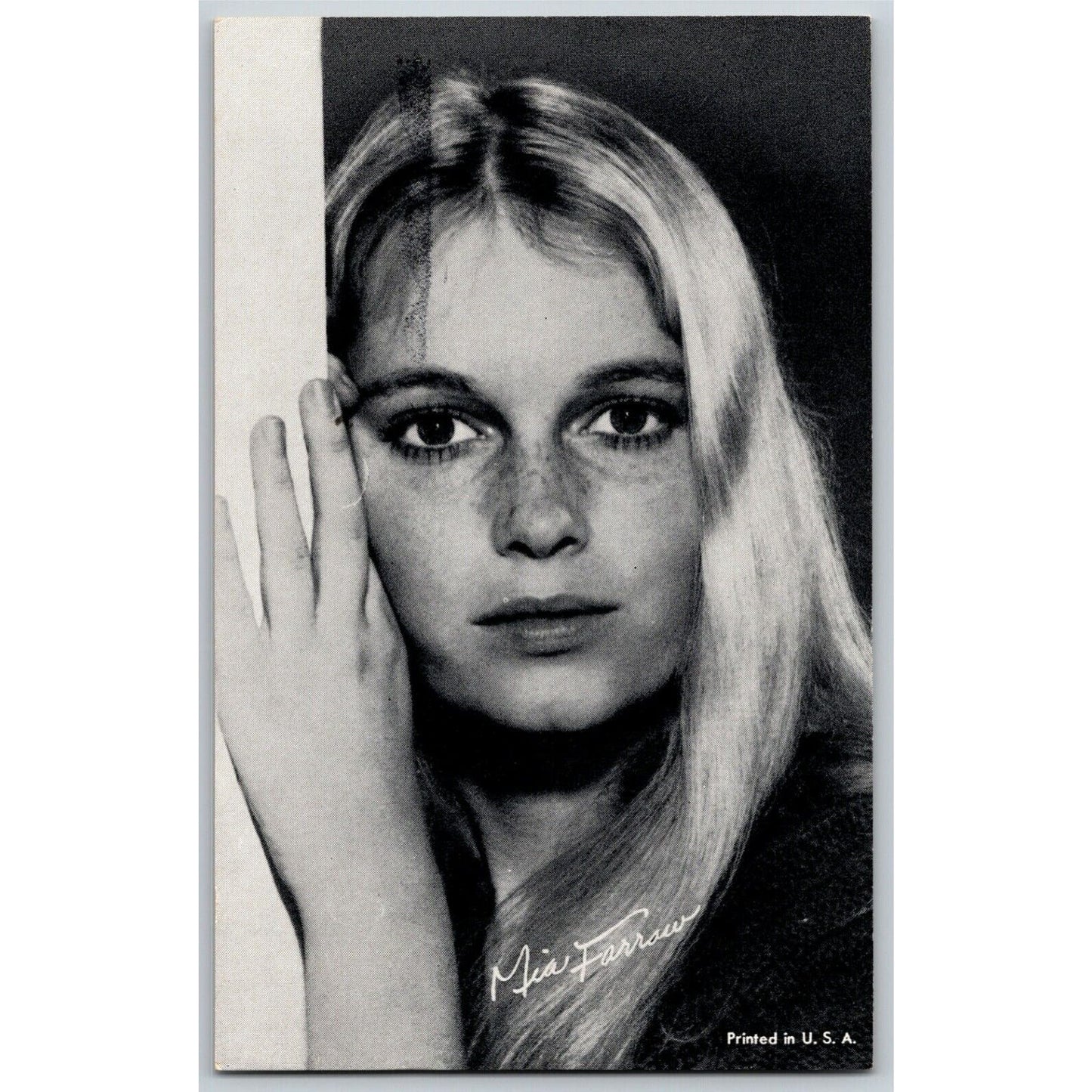 Mia Farrow Leading Lady Movie Star Arcade Card - Ken Prag Coll. EXC