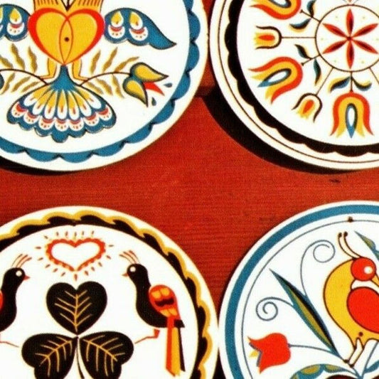 c1960's-70's Vintage Postcard "Pennsylvania Dutch Hex Signs" VGC