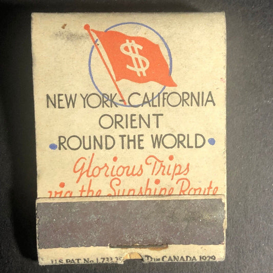 Nelson Line Steamship (1858-1936) Full 20-Strike Matchbook VGC Very Scarce