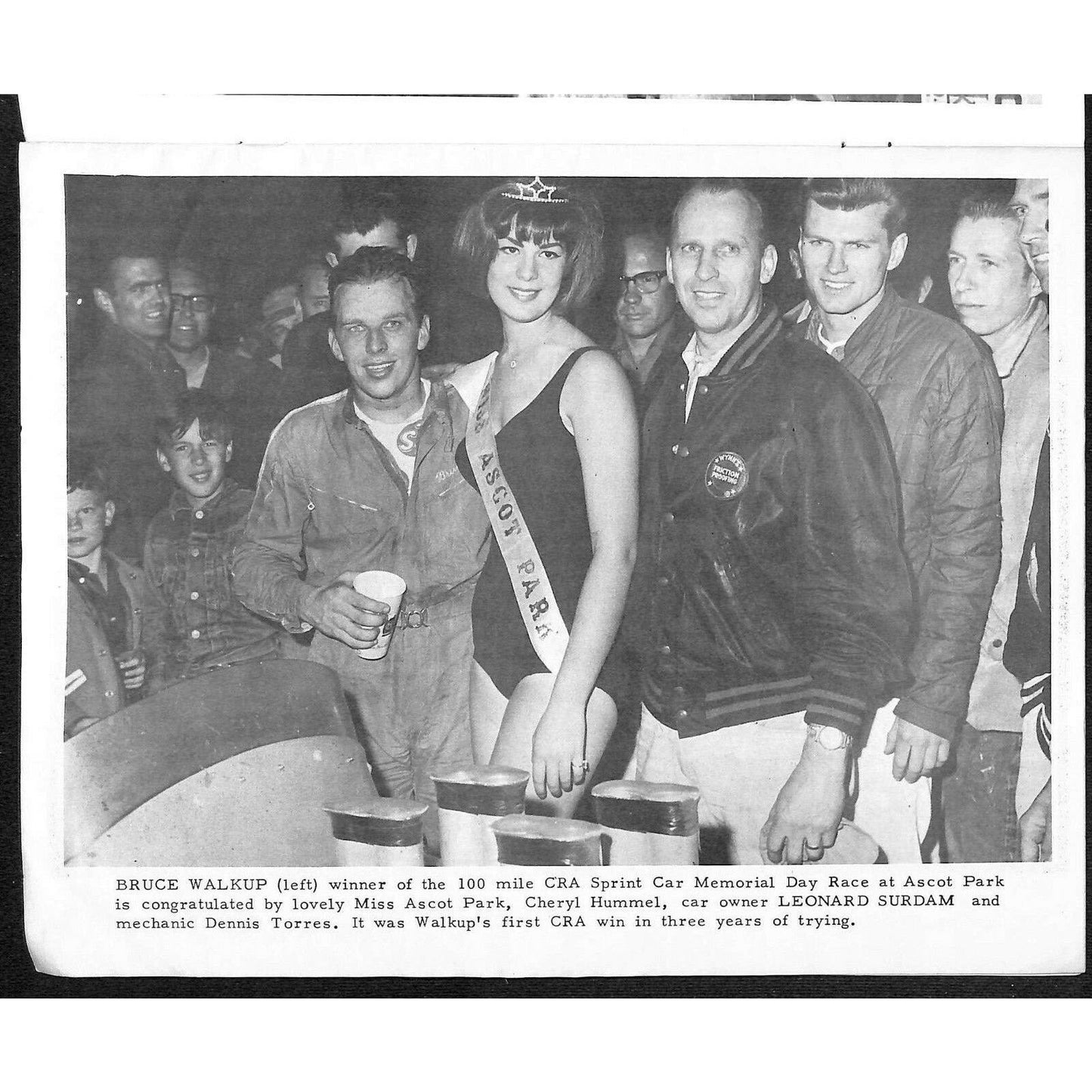 Scarce July 4 1966 CRA "Firecracker Fifty" Auto Racing Program Ascot Park