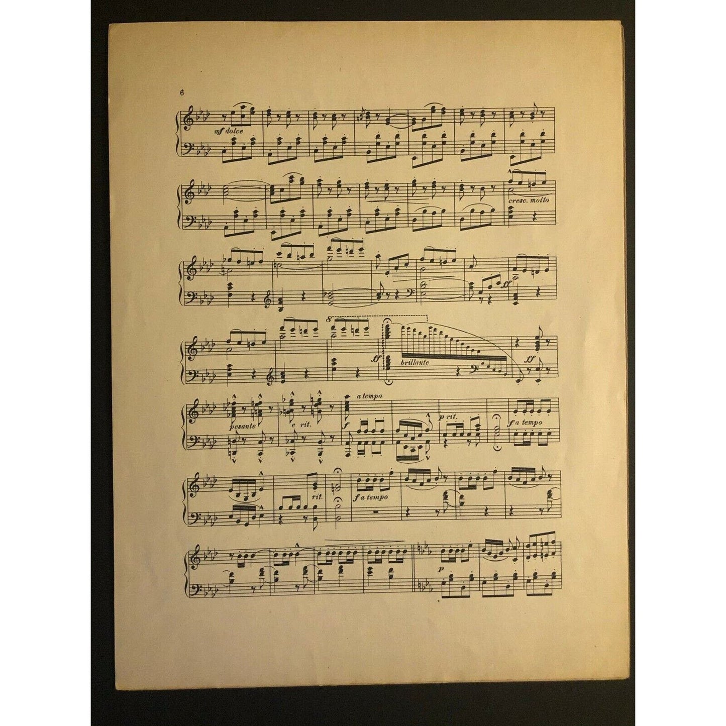 Vintage WWI Sheet Music "Charge of the Uhlans"