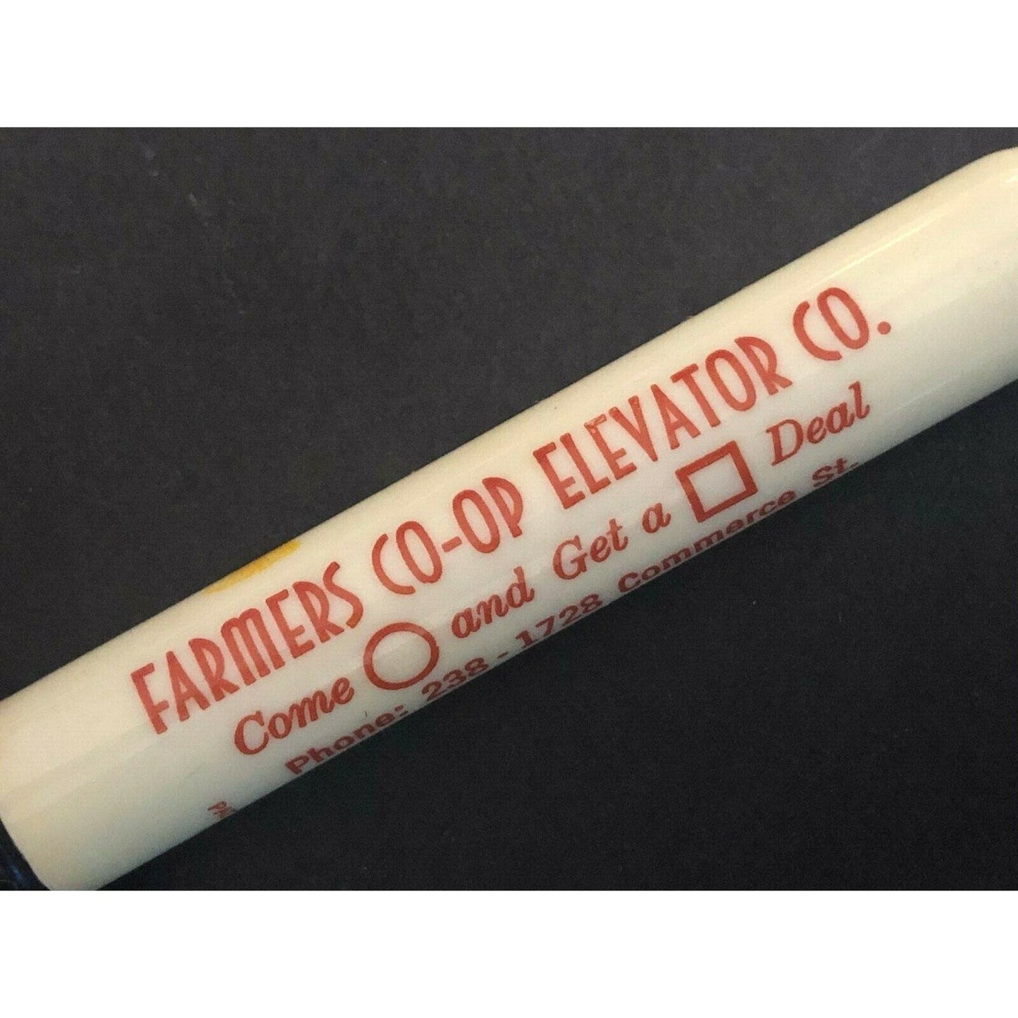 c1940's-50's "Farmers CO-OP Elevator Thomakin. Iowa" Advertising Bullet Pencil